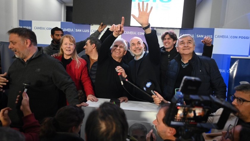 Poggi ganó en San Luis y Larreta exhibe triunfo en JxC