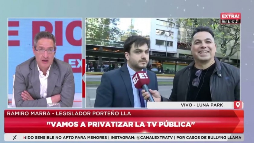 Ramiro Marra propuso cerrar la TVP y Pakapaka: