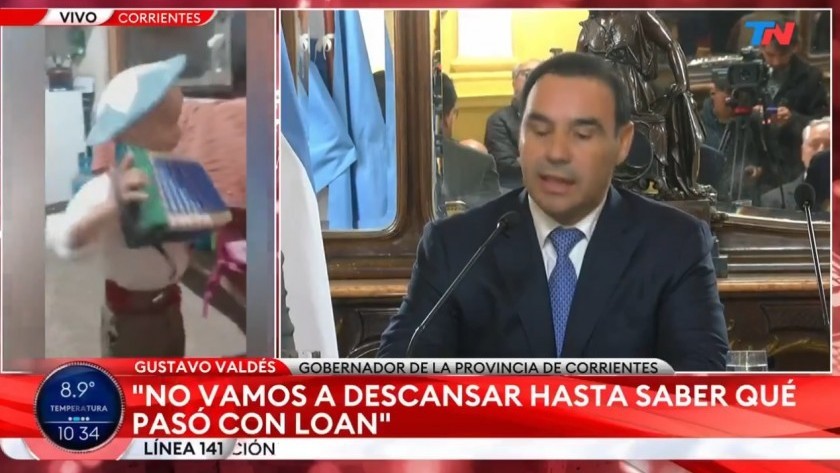 Valdés reafirmó la hipótesis del secuestro de Loan: “Todo indica que no está aquí