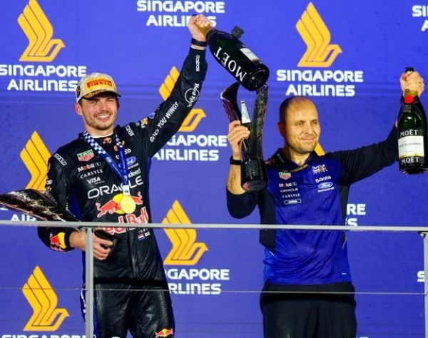 Verstappen se quedó con el GP de Singapur y acecha a Russell por el subcampeonato
