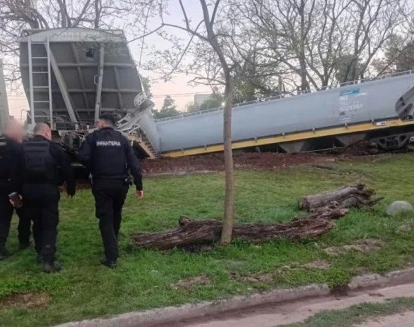 Una formación del Belgrano Cargas descarriló en la madrugada de este jueves en la ciudad de Santa Fe